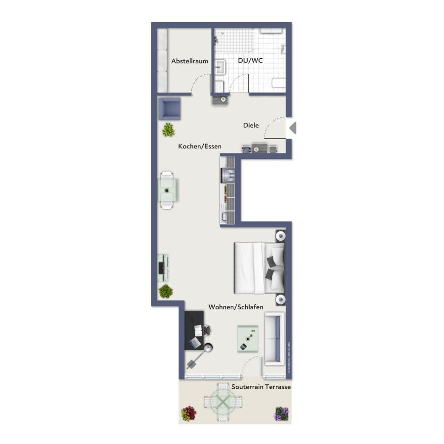 Villa Moewe Souterrain Wohnung 07 海利根达姆 外观 照片
